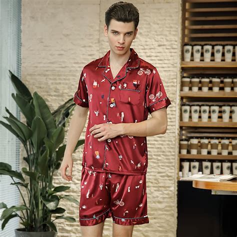 2 piece mens pajamas|men's summer pajamas 2 piece.